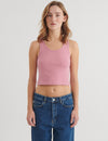 Ludmilla Crop Tank - Cashmere Rose