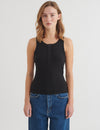 Ludmilla Granddad Tank - Black