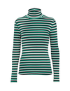 Ludmilla High-neck - Green jacket / black / whisper white