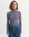 Ludmilla High-neck - Bordeaux / Frozen fjord
