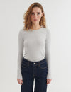 Ludmilla LS Tee - Light Gray Mel.