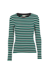 Ludmilla LS Tee - Green jacket / black / whisper white
