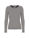 Ludmilla LS Tee - Whisper White/ Black/ Black Trim