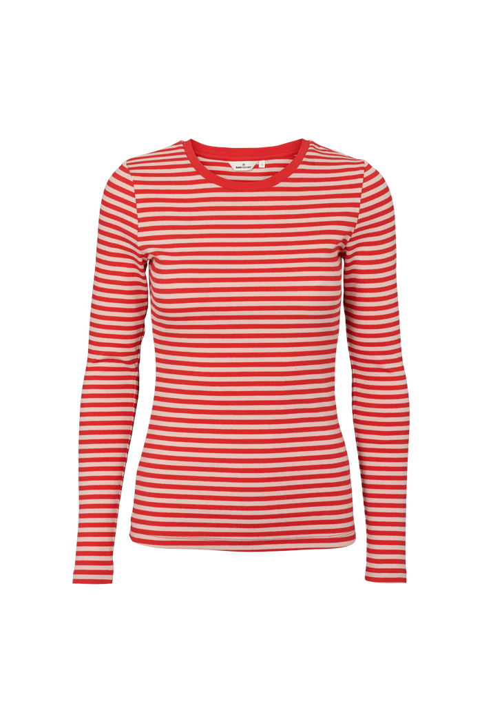 Basic Apparel Ludmilla LS Tee T-shirts 706 High risk red / rose dust
