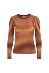 Ludmilla LS Tee - Buckskin/Bordeaux Truffle
