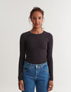 Ludmilla LS Tee - Chocolate Torte / Black