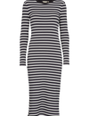 Ludmilla Long Dress - whisper white/dark grey mel./black