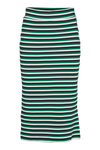 Ludmilla Long Skirt - Green jacket / black / whisper white