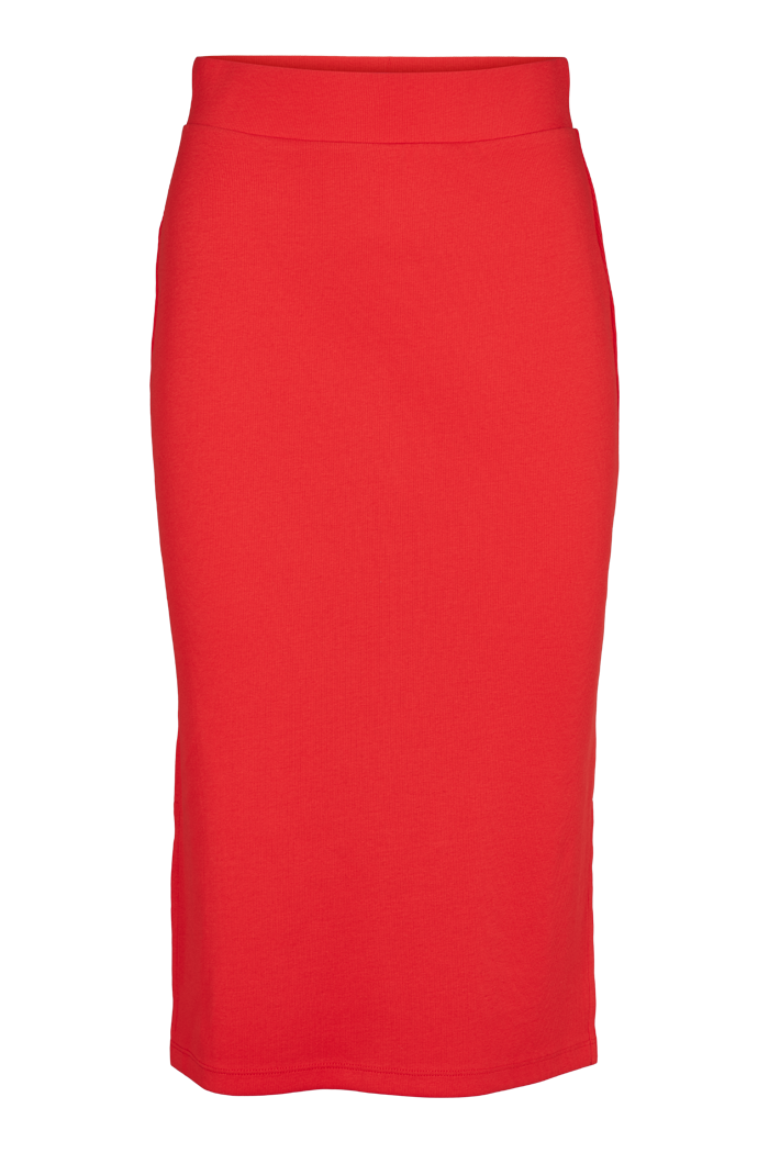 Basic Apparel Ludmilla Long Skirt Skirts 278 High Risk Red