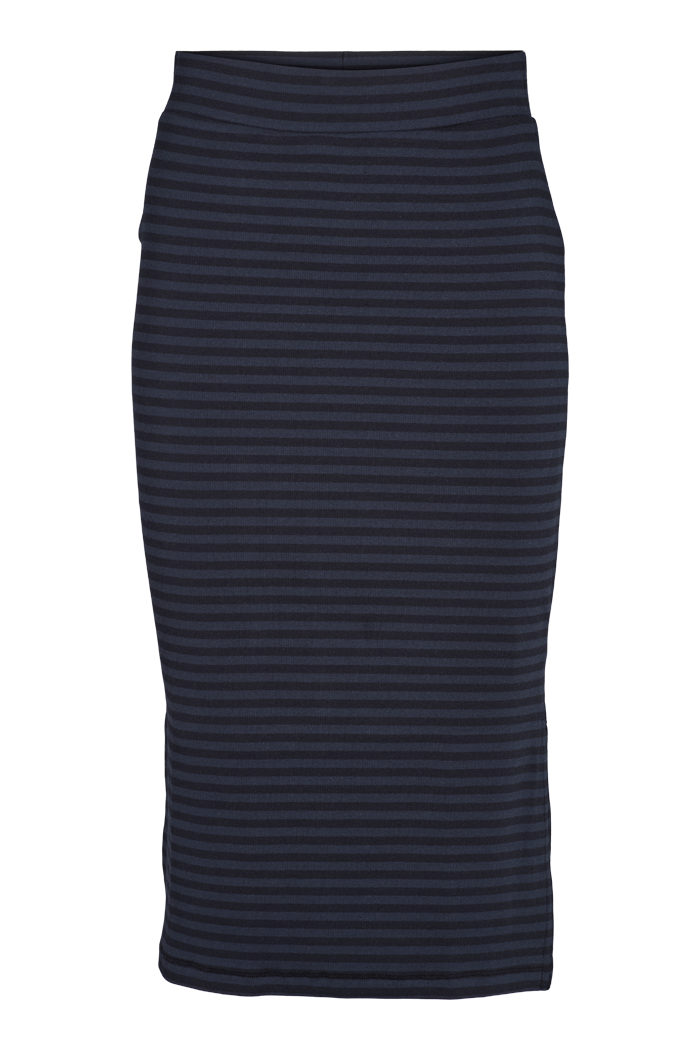 Basic Apparel Ludmilla Long Skirt Skirts 480 Black/Navy