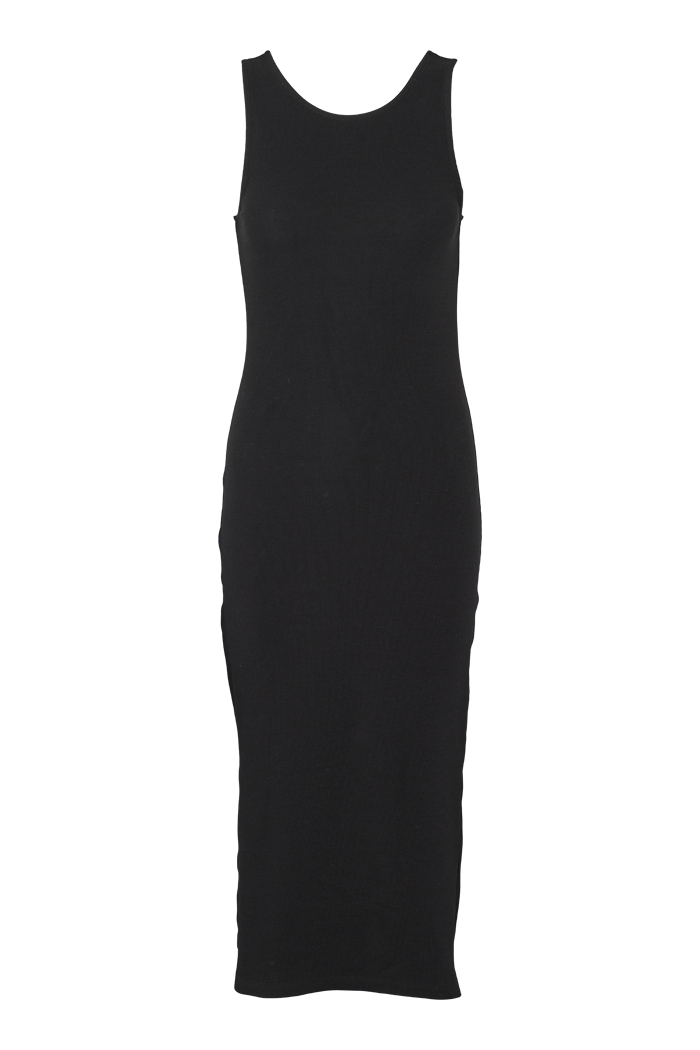 Basic Apparel Ludmilla Openback Dress Dresses 001 Black