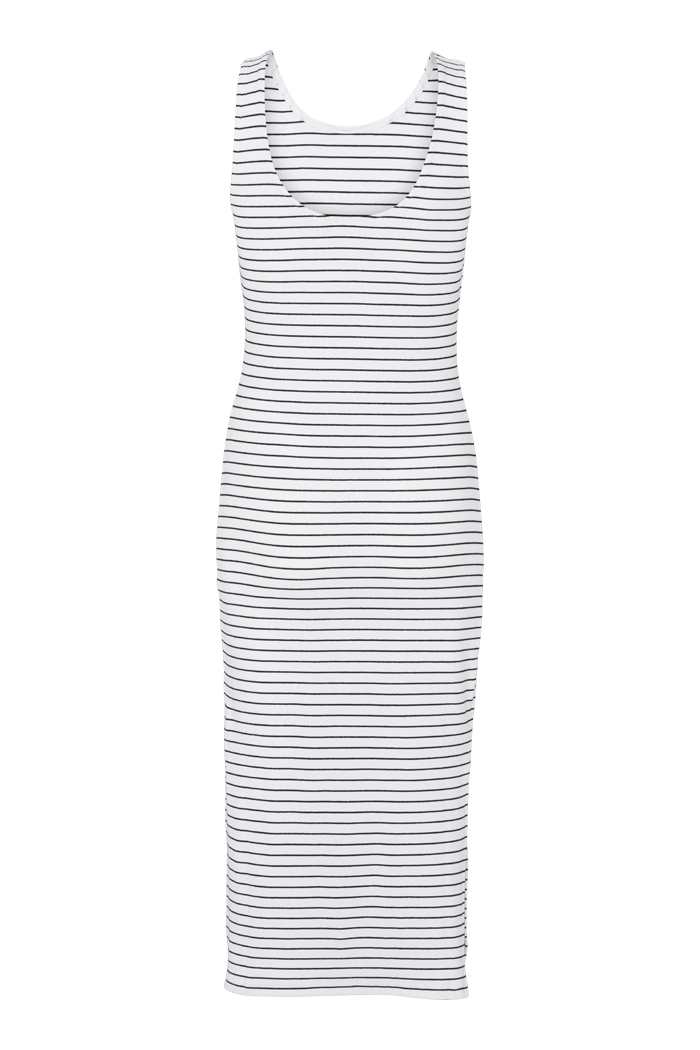 Basic Apparel Ludmilla Openback Dress Dresses 702 Bright white / black
