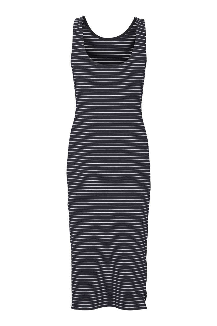 Basic Apparel Ludmilla Openback Dress Dresses 703 Black / bright white