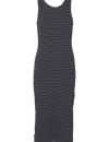Ludmilla Openback Dress - Black / Bright White