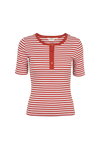 Ludmilla SS Stripe Granddad - Rooibos / Whisper White