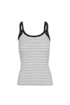 Basic Apparel Ludmilla Strap Top Toppe 702 Bright white / black
