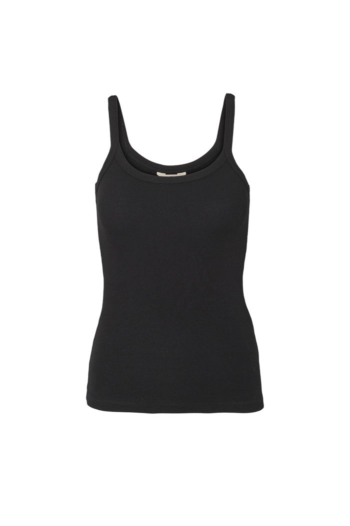 Basic Apparel Ludmilla Strap Top Tops & tank-tops 001 Black