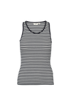 Ludmilla Tank - Whisper White/ Black/ Black Trim