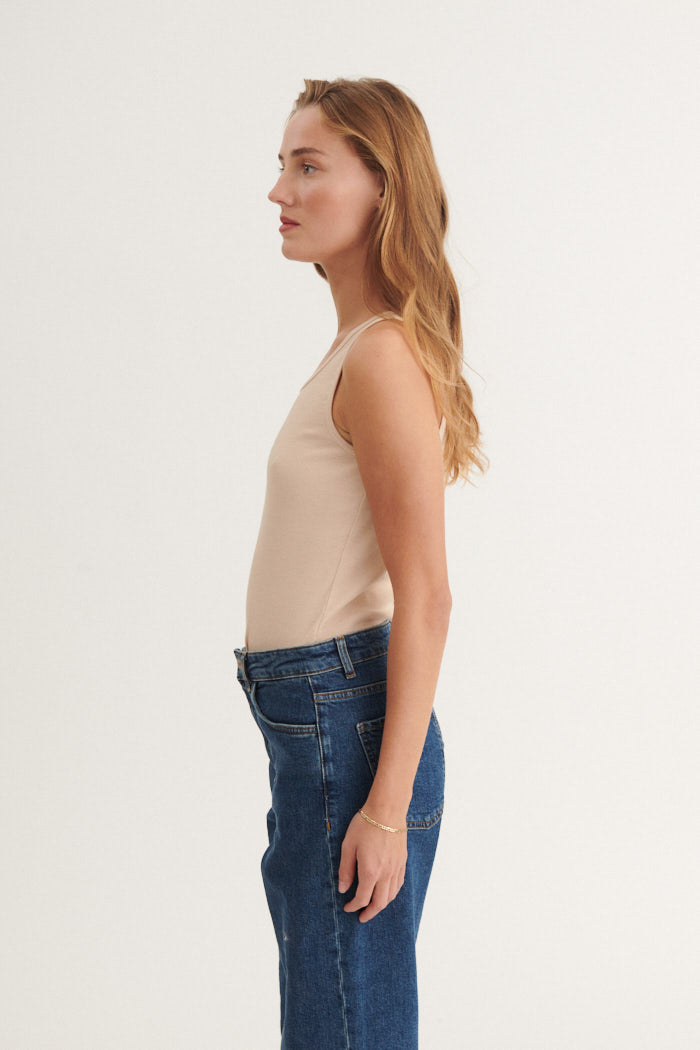 Basic Apparel Ludmilla Tank Tops & tank-tops 777 Smokey Grey