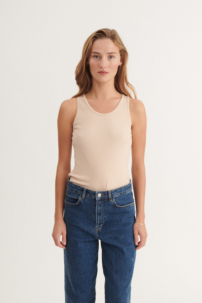 Basic Apparel Ludmilla Tank Tops & tank-tops 777 Smokey Grey