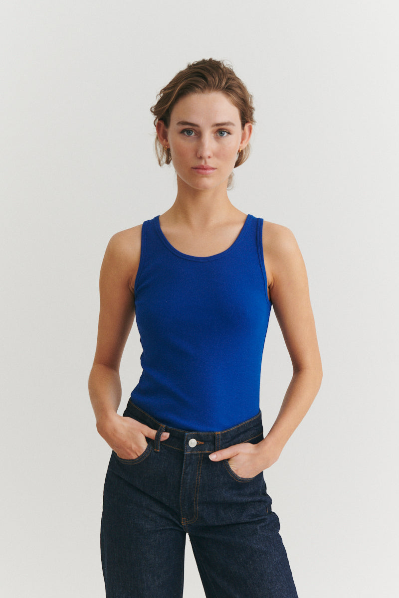 Basic Apparel Ludmilla Tank Tops & tank-tops 861 Sodalite blue