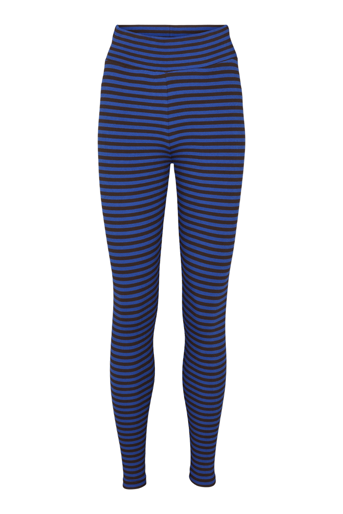 Basic Apparel Ludmilla Tights Leggings 738 Chocolate torte/Clematis blue