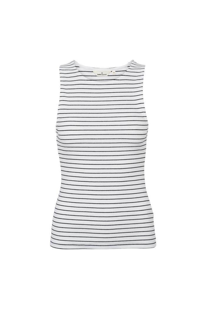 Basic Apparel Ludmilla Top Toppe 702 Bright white / black