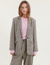 Marjorie Blazer - Light Khaki/Black