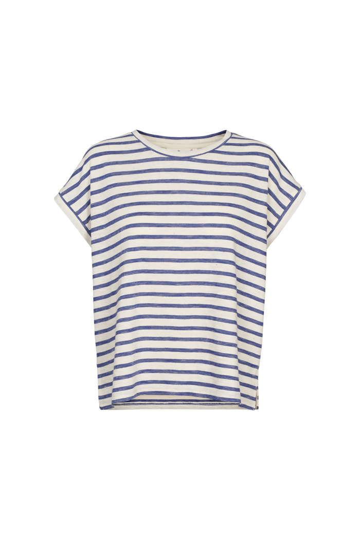 Basic Apparel Mary Tee T-shirts 688 Birch / Classic blue