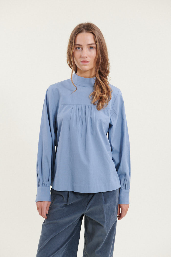 Basic Apparel Milly Blouse Blouses 737 Windward blue