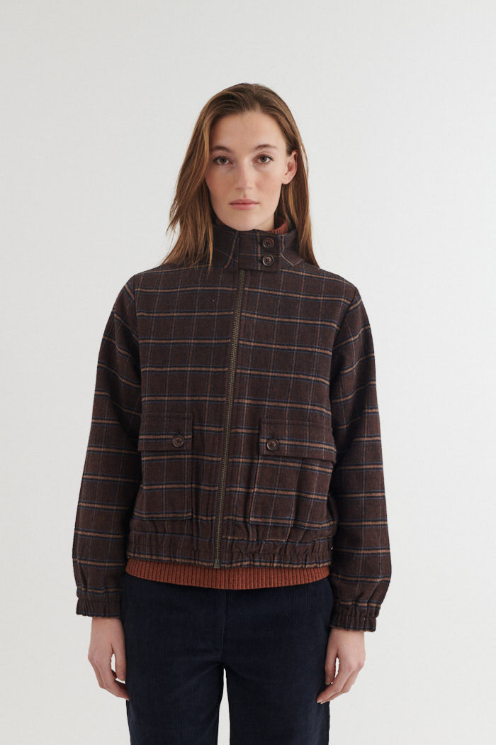 Basic Apparel Misa Zip Jacket Jakker 864 Chicory coffee