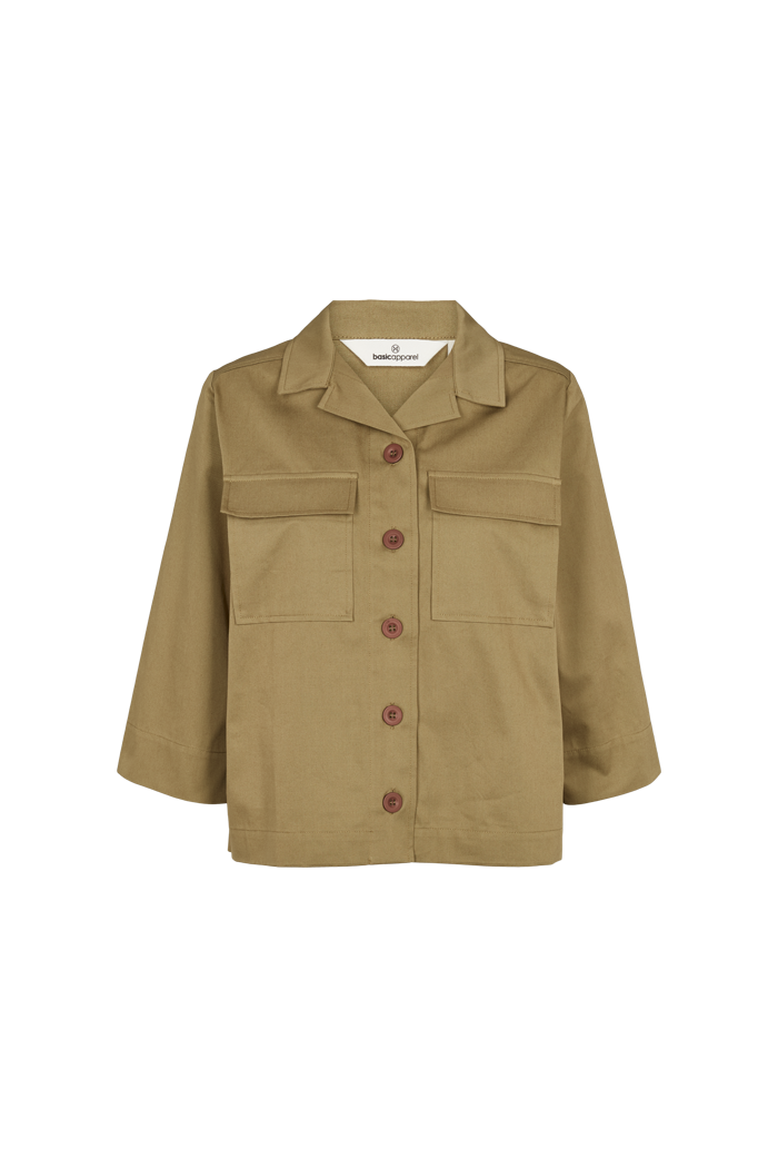 Basic Apparel NT Vinona Shirt Jacket Jakker 663 Martini Olive