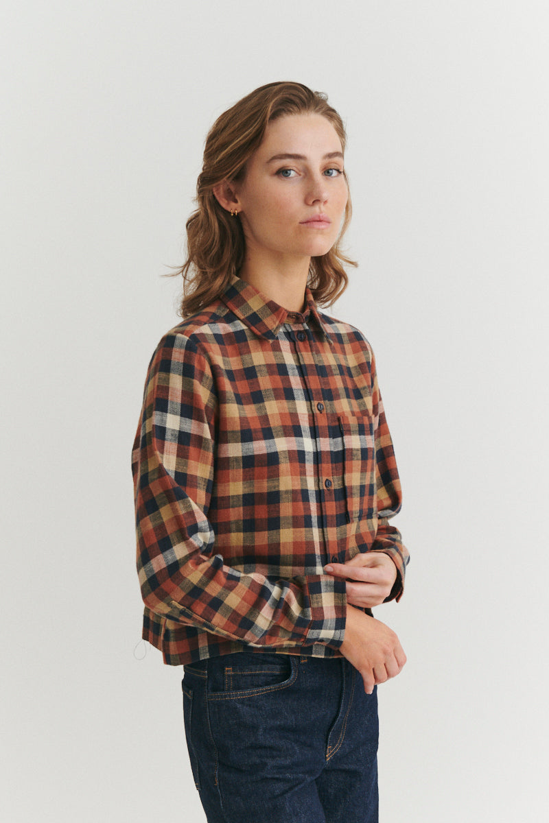 Basic Apparel Nalli Shirt Skjorter 915 Skycaptain / Tortoise shell