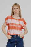 Basic Apparel Orchid Tee T-shirts 592 Tie Dye Dusted Clay / Pink Chalk