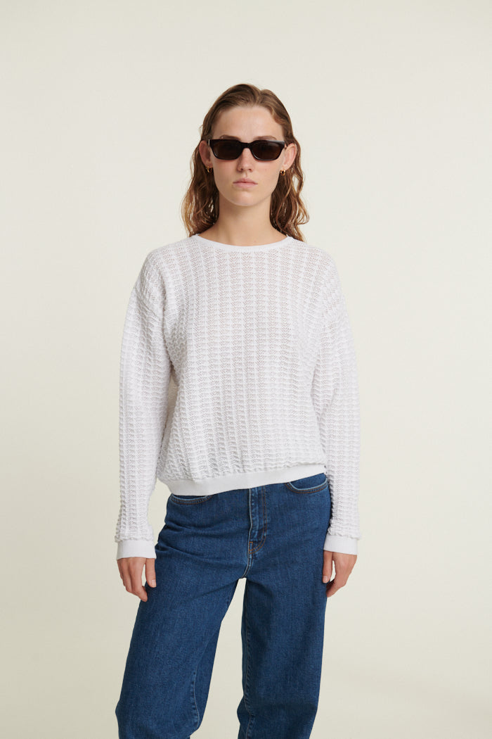 Basic Apparel Osi Sweater Sweaters 423 Bright White