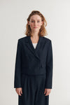 Radi Short Jacket - Navy melange