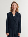 Radi Short Jacket - Navy melange