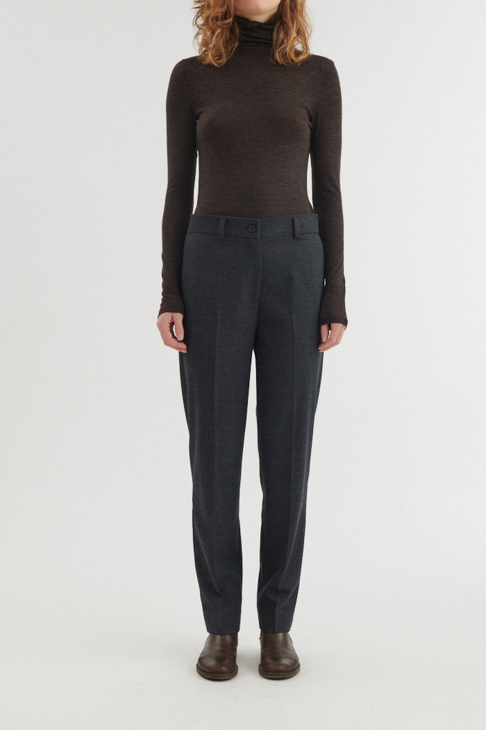Basic Apparel Radi Slim Pants Bukser 693 Blackened pearl / black