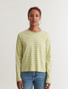 Raja LS Stripe Tee - winter pear / whisper white