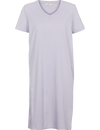 Rebekka Tee Dress V. Neck - Purple Heather
