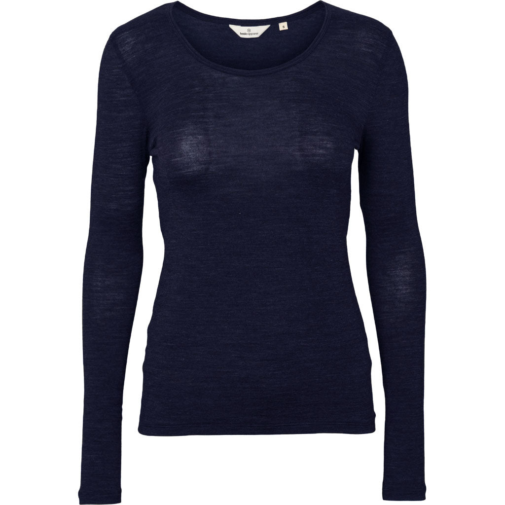 Basic Apparel Rinja LS Tee T-shirts 606 Sky Captain
