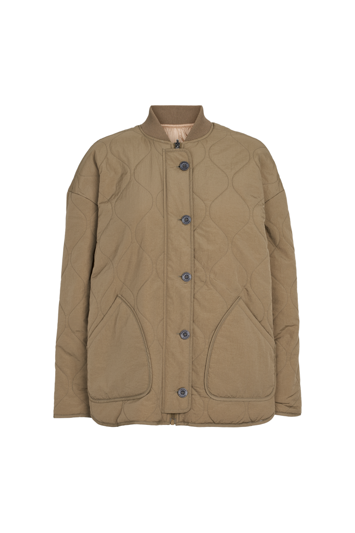 Basic Apparel Ruby Loose Jacket Jackets 181 Capers Green