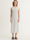 Ryda Stripe Tank Dress - Quiet Harbor / Whisper White