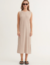 Ryda Stripe Tank Dress - Smoke gray / carafe