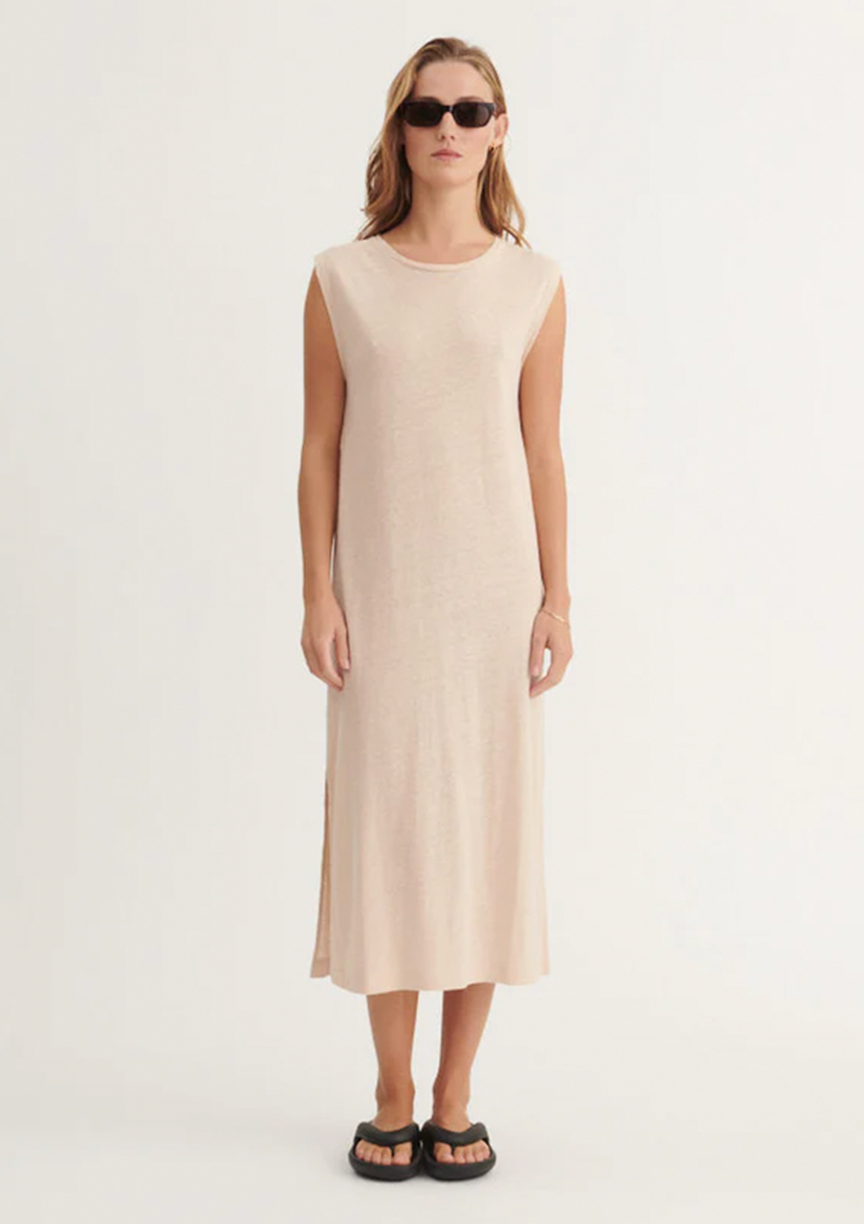 Basic Apparel Ryda Tank Dress Dresses 777 Smokey Grey