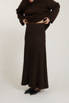Sadie Long Skirt - Chocolate Torte