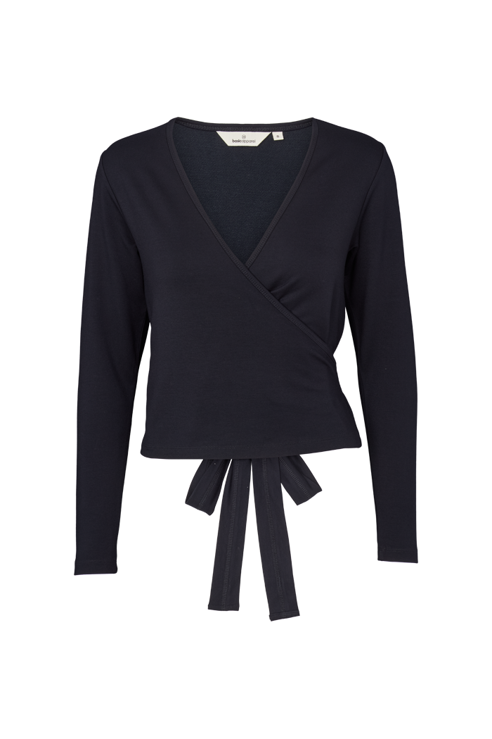 Basic Apparel Sadie Wrap Blouse Bluser 606 Sky Captain