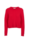 Selem Cable O-Neck - Tomato