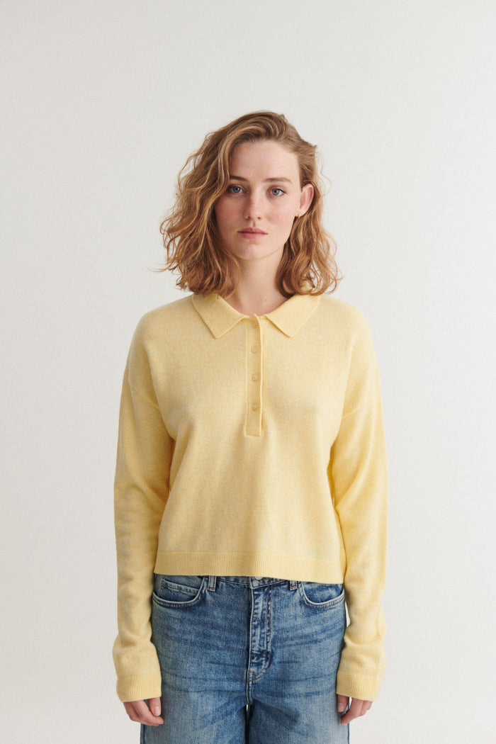 Basic Apparel Selem Polo Sweaters 878 Sunlight