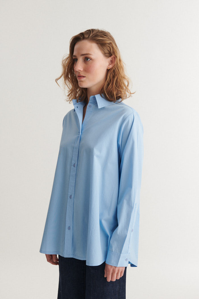 Basic Apparel Silje LS Shirt Shirts 772 Frozen fjord